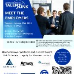 Talent Link January 23 Meet the Employers event flyer on January 23, 2024